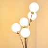 Bernardo floor lamp matt nickel, 5-light sources