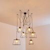 HAVEL Pendant Light black, 6-light sources
