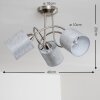 Stai Ceiling Light matt nickel, 3-light sources