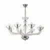 Ideal Lux CASANOVA Chandelier chrome, 8-light sources