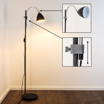 MURURETA Floor Light black, 1-light source