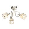 Globo KRIS Ceiling Light matt nickel, 3-light sources