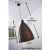 Masterlight Industria 10 pendant light black, 1-light source