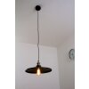 Globo KNUD hanging light black-gold, 1-light source