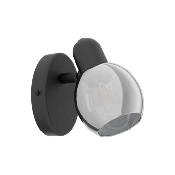 EGLO POLLICA wall spotlight black, 1-light source