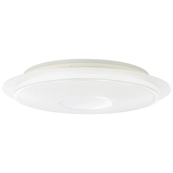 Brilliant VIKTOR Ceiling Light LED silver, white, 1-light source, Remote control, Colour changer