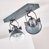 Gudo Ceiling Light grey, silver, 2-light sources