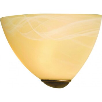 Steinhauer BURGUNDY wall light bronze, 1-light source